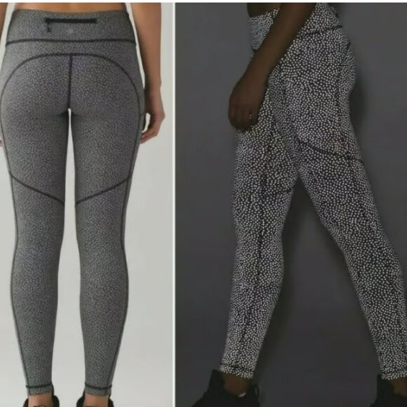 lululemon athletica Frozen Fizz Reflective Speed Tight Size 4 - Picture 1 of 7
